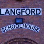 view of Langford Schoolhouse closeup
